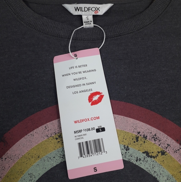 Wildfox | distressed graphic grey sweatshirt - Picture 8 of 10